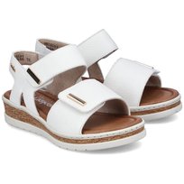 Sandały damskie Rieker V4181-80 WHITE R.38 Rieker