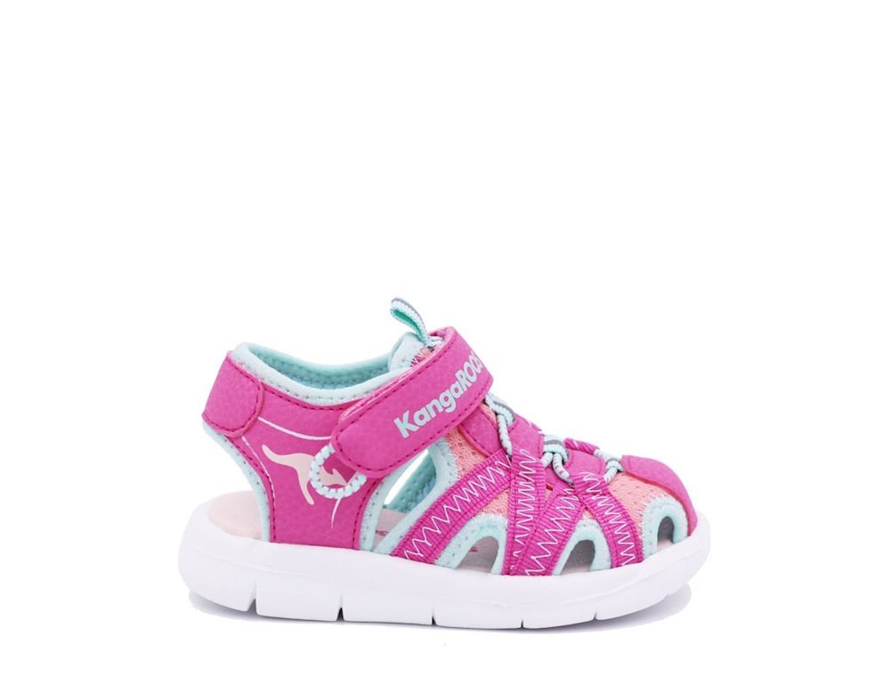 KangaROOS K-Lil Ev sandalen voor meisjes, Daisy Pink Mint, 26 EU