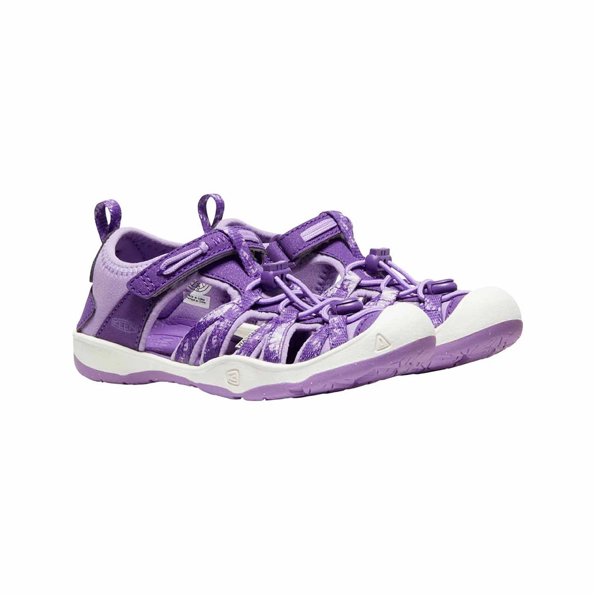 KEEN Moxie Unisex Child Sandal, Multi English Lavender