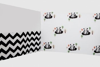 Sango Trade, Ochraniacz na szczebelki do łóżeczka, 420 cm, Pandy - Sango Trade
