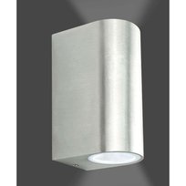 Sanico Goldlux BOSTON 2xGU10 kinkiet oprawa elewacyjna satyna IP44 - 304599