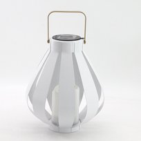 Sanico Goldlux latarenka ogrodowa solarna AHOBRO LED 21x28,7 cm biała IP44 - 313232