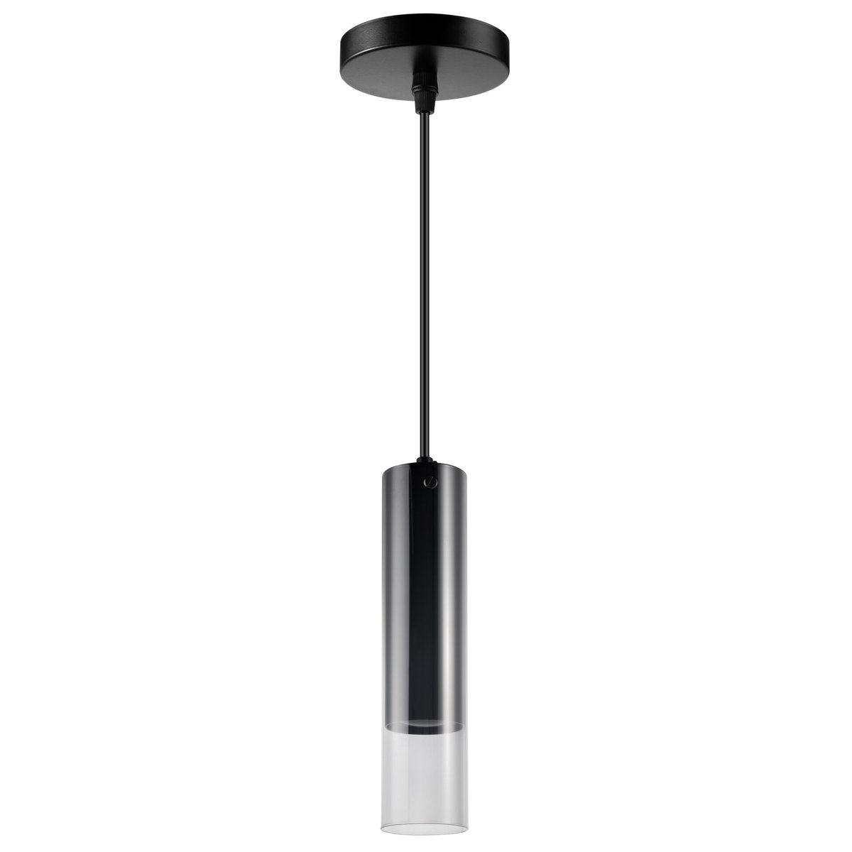 Sanico Goldlux SMOKY 1xGU10 tuba lampa wisząca czarna IP20 - 328342 ...