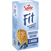 Sante Fit Ciasteczka Zbożowe 6X4 Ciastka 300G Blueberry Sante