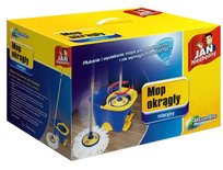 Sarantis Jan Niezbędny mop do podłogi rotacyjny z wiadrem okrągły  1szt Sarantis