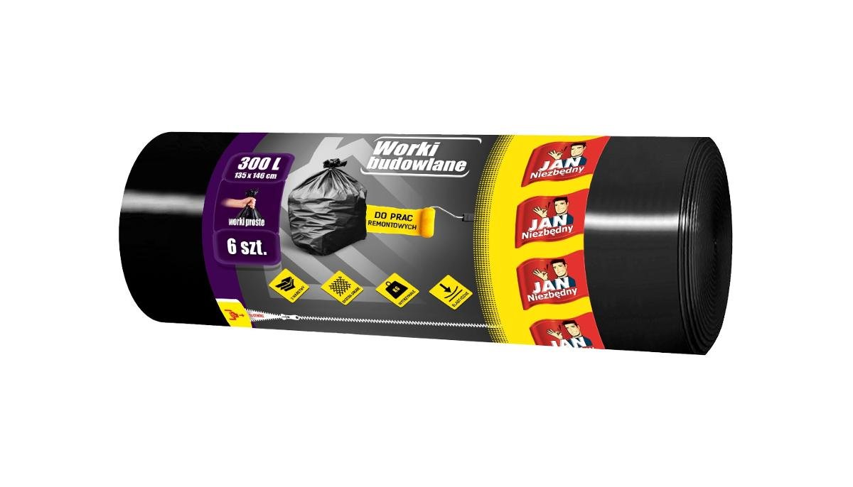 Sarantis Jan Niezbędny Worki budowlane proste 300L 1op.-6szt