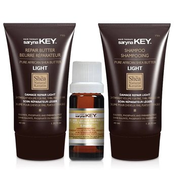 SARYNA KEY Repair Light zestaw (szampon 40ml + maska 40ml + olejek 10ml) - Saryna Key