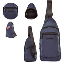 Saszetka męska crossbody WINGS lekka przewieszka na ramię, miejska i podróżna, 3L, poliester 17x6x35 cm Wings