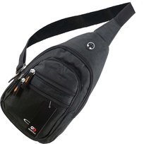 Saszetka Na Ramię Uniiseks Grafitowa Bag Regulowany Pasek Crossbody Inna marka