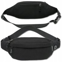 Saszetka Nerka Czarna Na Ramię Biodrówka Męska Damska Torebka Biodrowa Pas