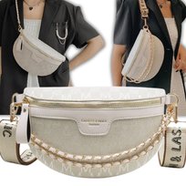 Saszetka Nerka Damska Torebka Listonoszka Crossbody Biodrówka Sportowa Biała