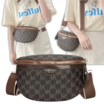 Saszetka Nerka Damska Torebka Listonoszka Na Ramię Torba Crossbody Ciemno Brązowa