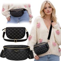 Saszetka Nerka Damska Torebka Listonoszka Na Ramię Torebka Crossbody Czarna Imiti
