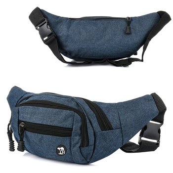 Saszetka nerka kodura pojemna solidna modna niebieska Beltimore C30 niebieski - Beltimore