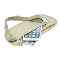 Saszetka podróżna na pieniądze cienka dyskretna Travel Money Belt (Beżowa) D-Pro