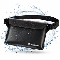 Saszetka Wozinsky WWS-01 wodoodporna nerka PVC - czarna