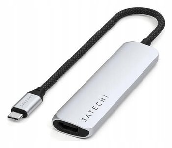 Satechi 4w1 USB-C Slim Multiport Adapter 4K HDMI USB-A srebrny - Satechi