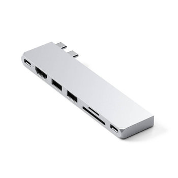 Satechi Pro Hub Slim - Adapter do Macbook Air i Pro M1 M2, Srebrny - Satechi