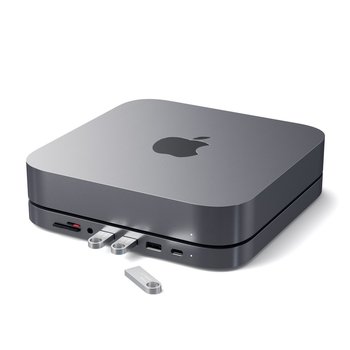 Satechi - Typ-C Stand I Hub 2W1 Do Mac Mini Ciemnoszary - Satechi
