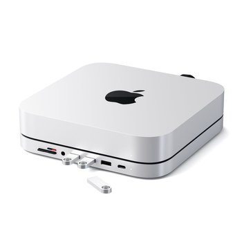 Satechi - Typ-C Stand I Hub 2W1 Do Mac Mini Srebrny - Satechi