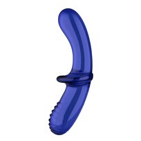 Satisfyer, Double Crystal, Dildo Szklane Light Blue Satisfyer