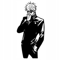 SATORU GOJO JUJUTSU KAISEN Obraz Drewniany 3D ANIME PREZENT Dekoracja Inna marka