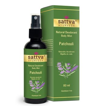 Sattva, Natural Deodorant Body Mist, Naturalny Dezodorant W Formie Mgiełki Do Ciała, Patchouli, 80ml - Sattva