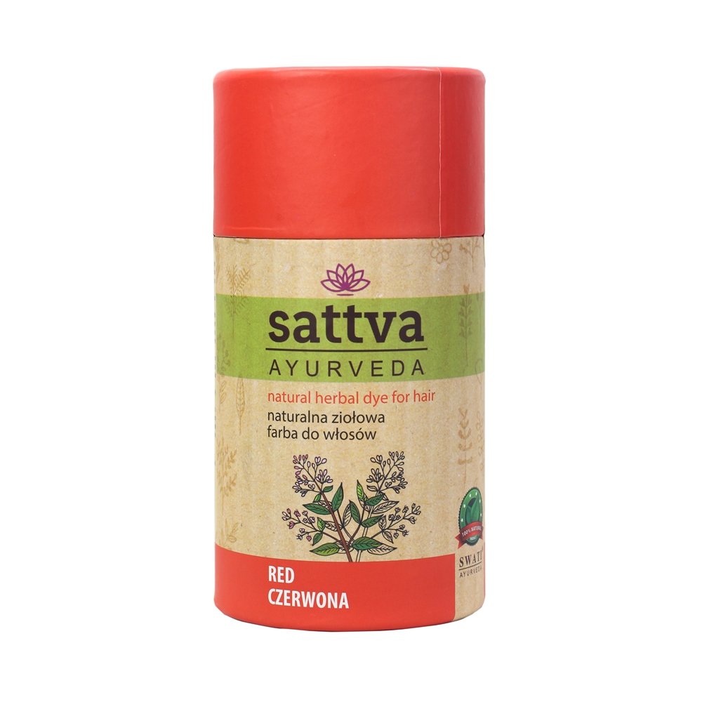 Фото - Фарба для волосся Pure Sattva Naturalna Ziołowa Farba/henna Do Włosów (09)  Red 150g 