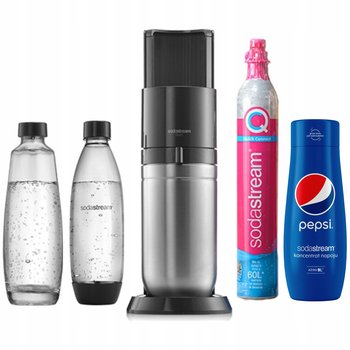 Saturator do wody SODASTREAM DUO Czarny + 2x butelka + syrop Pepsi - SodaStream