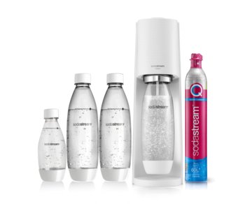 SATURATOR DO WODY SODASTREAM TERRA BIAŁY 3 BUTELKI + NABÓJ ZESTAW - SodaStream