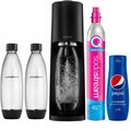 Saturator do wody SODASTREAM TERRA Czarny + 2x butelka + syrop Pepsi - SodaStream