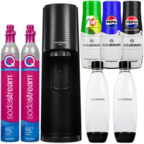 Saturator do wody SODASTREAM Terra - czarny gazowanie napojów butelki QuickConnect syropy Pepsi 7up bez BPA SodaStream