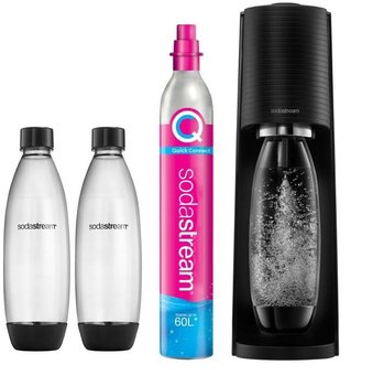 Saturator do wody Terra, 2 butelki, czarny - SodaStream