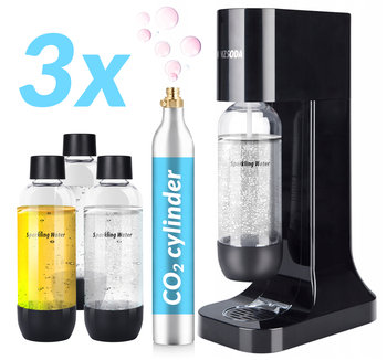 Saturator Menzsoda + 3X Butelka Wysoko Wydajna - Vaco