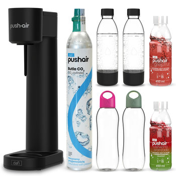 Saturator PushAir Dafi+ nabój CO2 + 2xButelka 0,7+ 2xBidon + 2xSuplement - Dafi