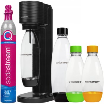 Saturator SodaStream Gaia Titan jedna butelka + Butelki SodaStream PET 0,5 L zielona+pomarańczowa Dwupak - SodaStream