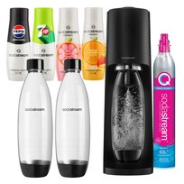 Saturator Sodastream Terra 2 Butelki + 4 Syropy Bez Cukru Pepsi, 7Up, Mango