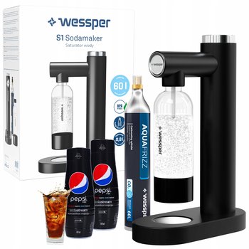 Saturator wody gazowanej zestaw butelka nabój syrop Sodastream Pepsi Max - Wessper