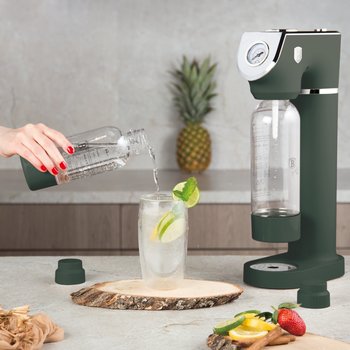 Saturator z 2 butelkami i manometrem Berlinger Haus - Matte Green Collection BH-9785 - Berlinger Haus