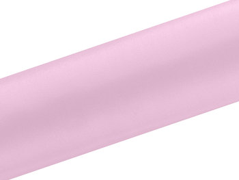 Satyna gładka, różowa, 0,16 x 9 m - PartyDeco