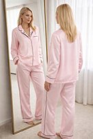 Satynowa piżama Victoria’s Secret XS różowy komplet Victoria's Secret