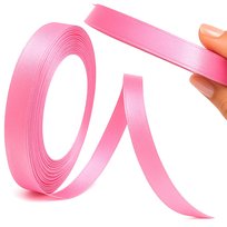 Satynowa Wstążka Różowa 6 mm 22,5 m Dekoracja