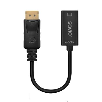 SAVIO, Adapter, DISPLAYPORT (M) V1.2 - HDMI A (F) V1.4, 4K AK-62 - Savio