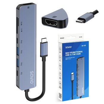SAVIO HUB USB-C 7 W 1 AK-82 - Savio