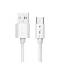 SAVIO KABEL USB-A – USB-C, 3 M, BIAŁY, CL-168 SAVIO