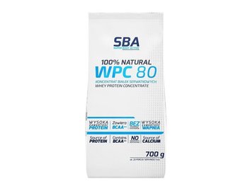 SBA, Koncentrat białek serwatkowych WPC 80, 700 g - SBA