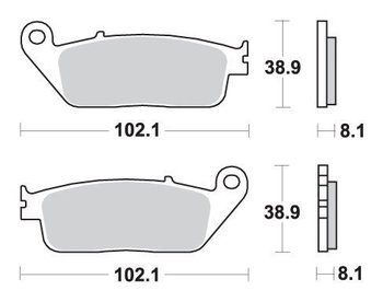 SBS KLOCKI HAMULCOWE KH142 KH226 EXCEL ZŁOTY - SBS