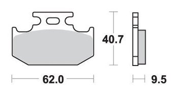 SBS KLOCKI HAMULCOWE KH152/2 OFF-ROAD SINTER - SBS