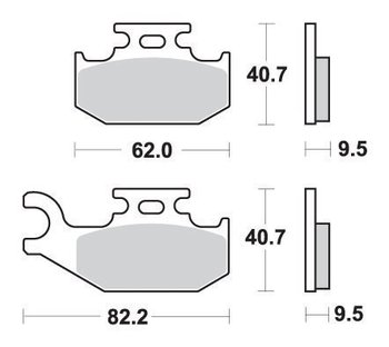 SBS KLOCKI HAMULCOWE KH317 OFF ROAD ZŁOTE 99 - SBS