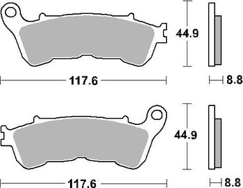 SBS KLOCKI HAMULCOWE KH388 CERAMIC 99 - SBS